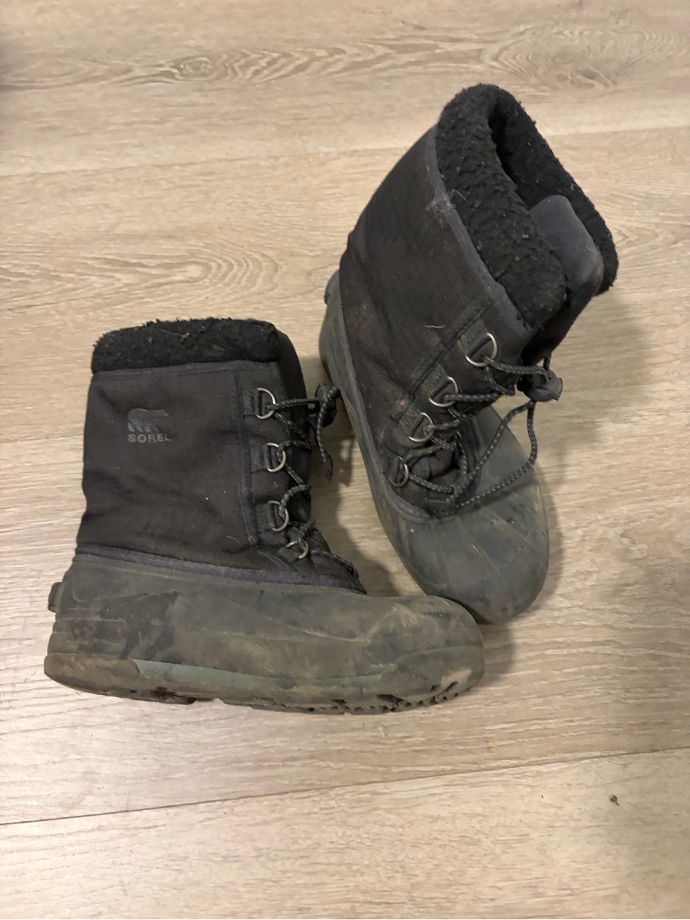 Sorel Kids Black Winter Waterproof Boots
